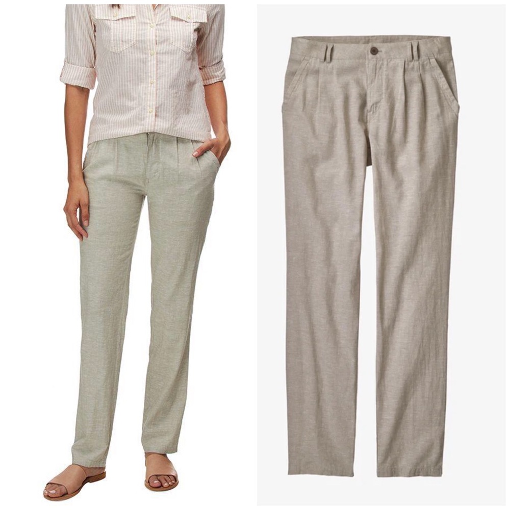 NWT Patagonia Island Hemp Pants Chambray Shale 8 4